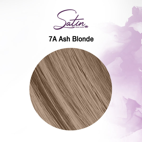 Satin Hair Color Ash Blonde (7A)