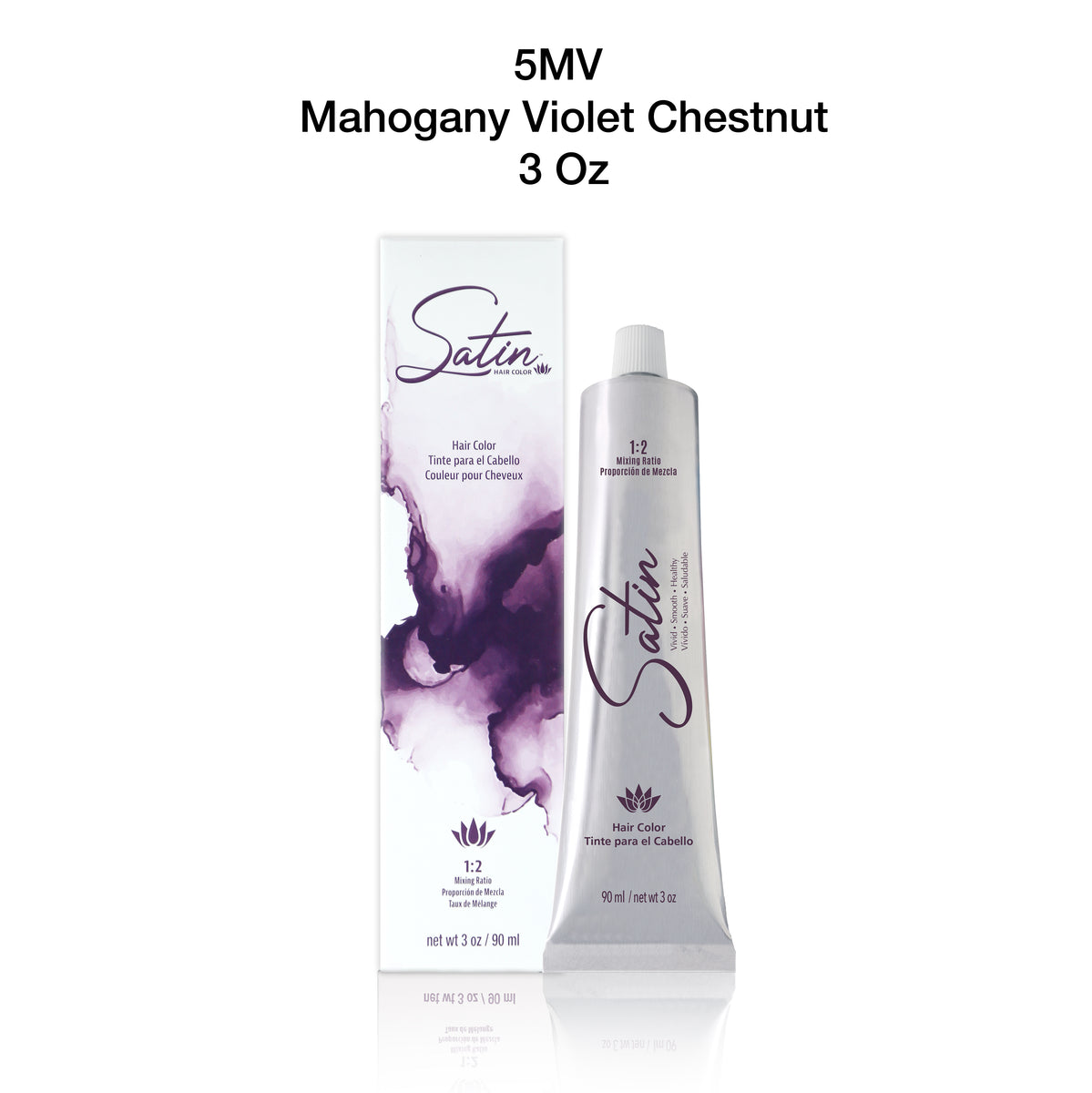 Satin Hair Color Mahogany Violet Chestnut (5MV) | TotallyHairCare