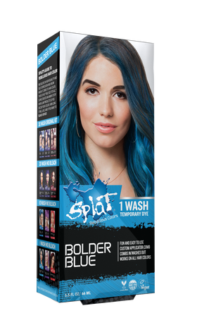 Splat Bolder Blue 1 Wash Temporary Hair Color