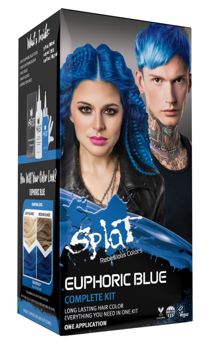 Splat Euphoric Blue Original Complete Kit | TotallyHairCare