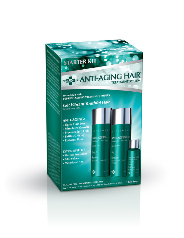Anti Aging Hair Treatment 3 Step System