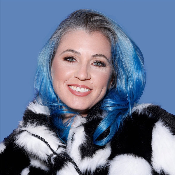 Splat Color Crush - Bold Hair Foam Hair Color - Lasts 5-10 Washes Multiple Applications Per Bottle (Blue)