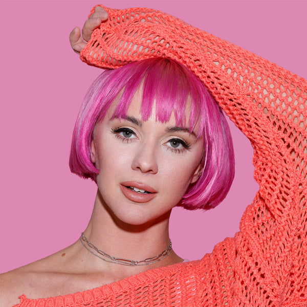 Splat Color Crush - Bold Hair Foam Hair Color - Lasts 5-10 Washes Multiple Applications Per Bottle (Pink)