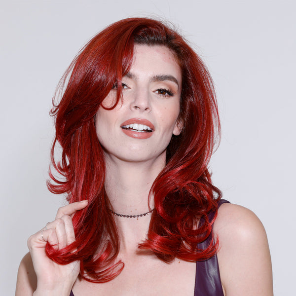 Splat Color Crush - Bold Hair Foam Hair Color - Lasts 5-10 Washes Multiple Applications Per Bottle (Red)