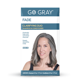 Go Gray Clarifying Shampoo & Conditioner Duo with Activated Charcoal, Detox Hair & Scalp, Fade Hair Color