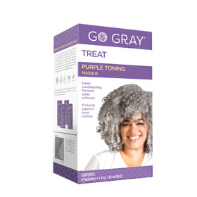 Go Gray Purple Toning Conditioning Treatment Masque, Brightens Gray & Silver Hair