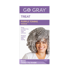 Go Gray Purple Toning Conditioning Treatment Masque, Brightens Gray & Silver Hair