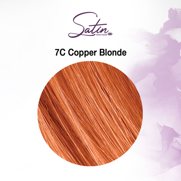 Satin Hair Color Copper Blonde (7C)