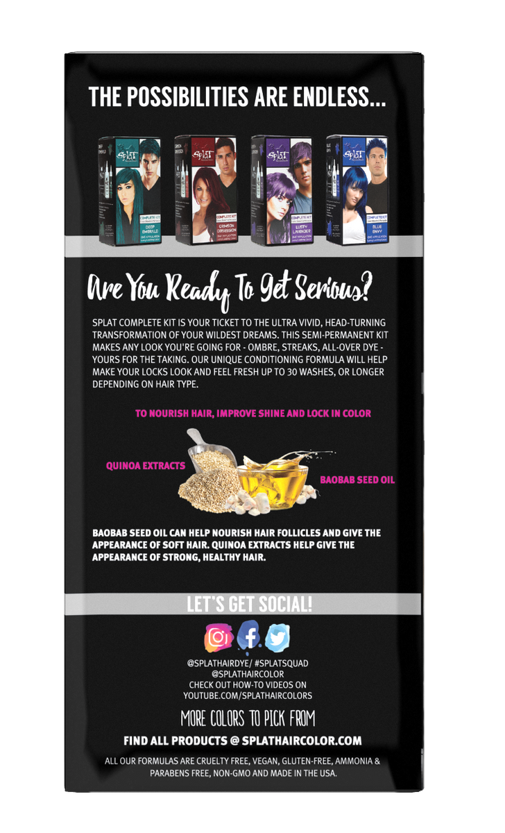 Splat Sinful Silver Original Complete Kit | TotallyHairCare