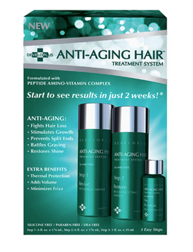 Anti Aging Hair Treatment 3 Step System