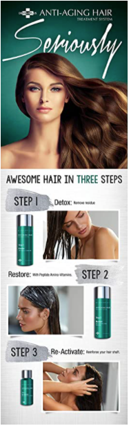 Anti Aging Hair Treatment 3 Step System
