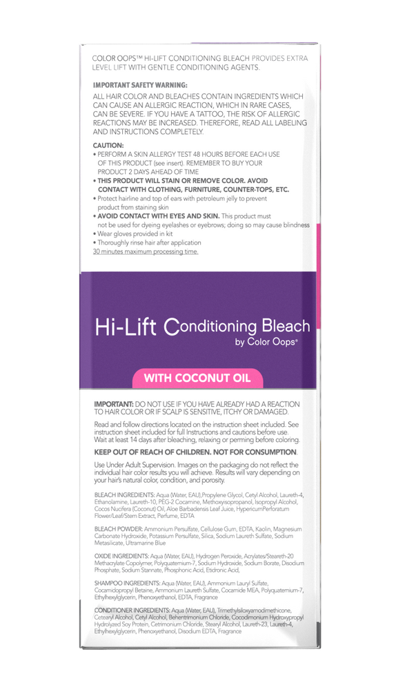 Color Oops Hi-Lift Conditioning Bleach
